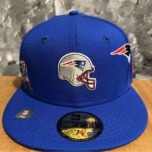 New Era x Just Don Royal Blue New England Patriots NFL Helmet Cap